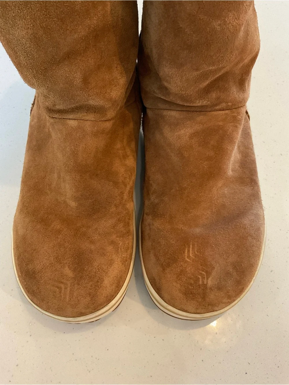 Sorel Suede Pull-On Boots, 7.5, GUC